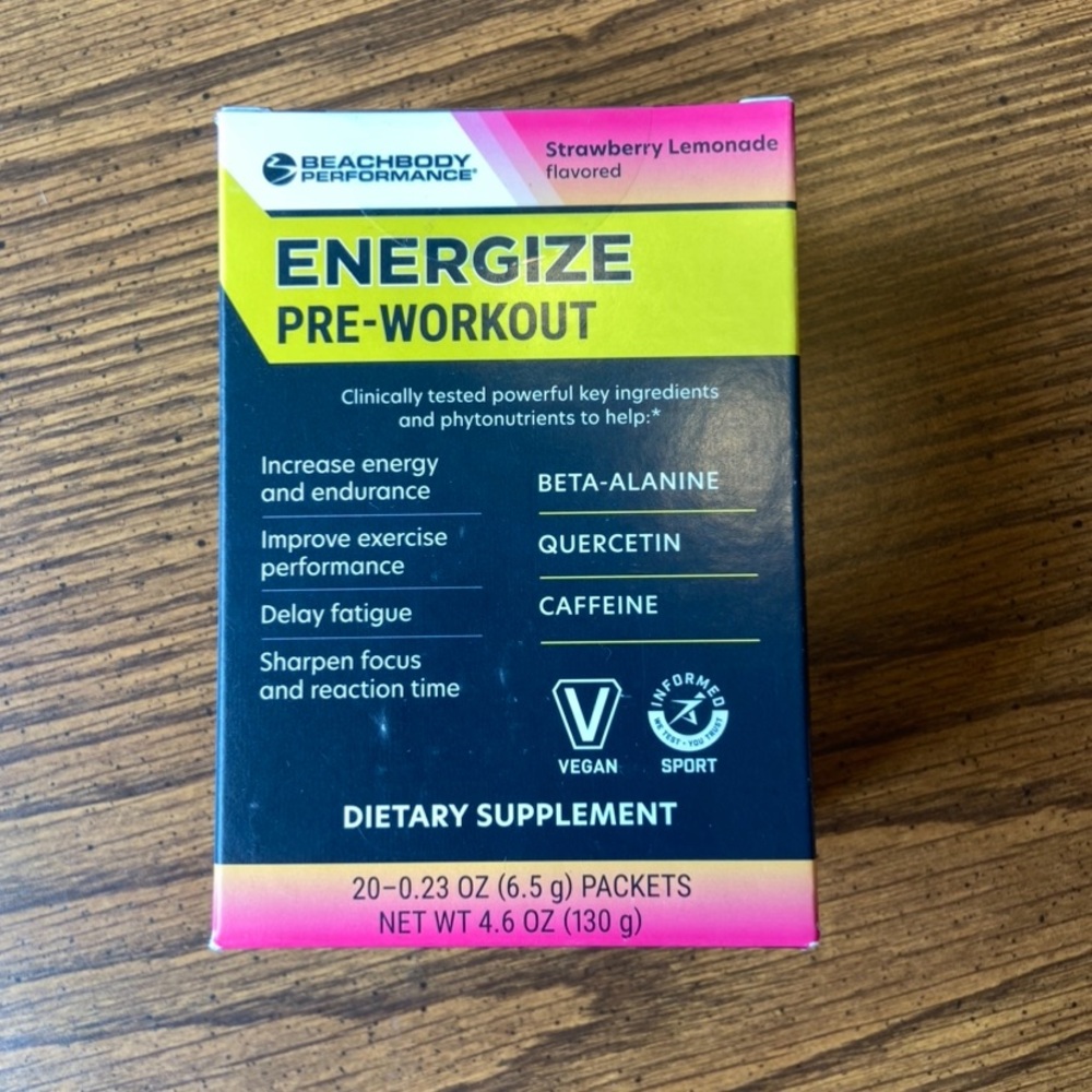 Beachbody Energize Pre-Workout - Strawberry Lemonade